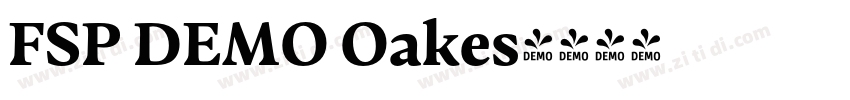FSP DEMO Oakes字体转换 FSP DEMO Oakes字体转换